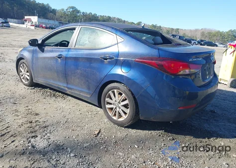 2015 Hyundai Elantra Se z USA, uszkodzony, nr VIN 5NPDH4AE9FH558808